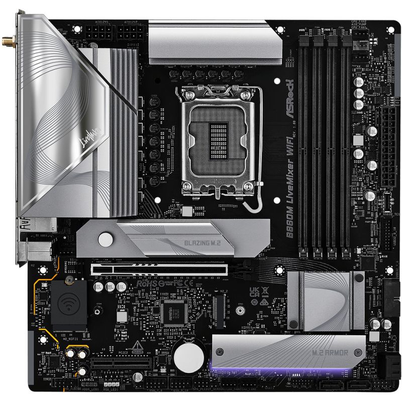 Pllakë Amë ASRock / B860M LiveMixer WiFi / 1851 / mATX / HDMI / DDR5 - Figura 4