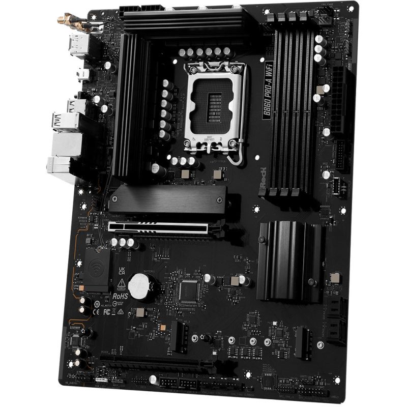 Pllakë Amë ASRock / B860 Pro-A WiFi / 1851 / ATX / HDMI-DP / DDR5 - Figura 2