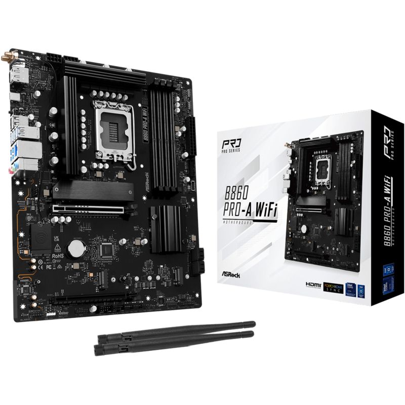 Pllakë Amë ASRock / B860 Pro-A WiFi / 1851 / ATX / HDMI-DP / DDR5