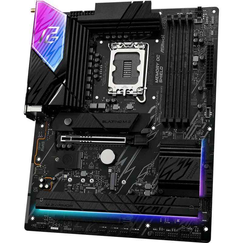 Pllakë Amë ASRock B860 Lightning WiFi / LGA 1851 / DDR5 ATX / HDMI+DP - Figura 2