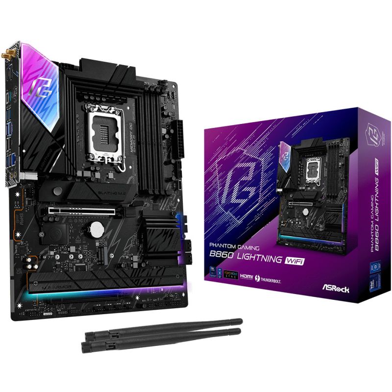 Pllakë Amë ASRock B860 Lightning WiFi / LGA 1851 / DDR5 ATX / HDMI+DP
