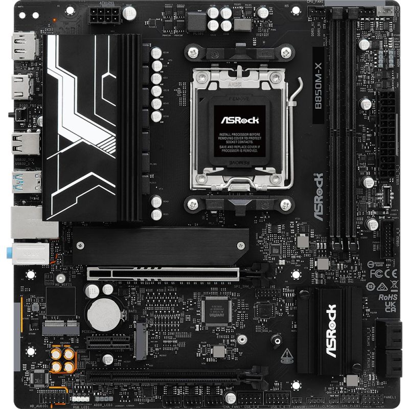 Pllakë Amë AMD AM5 ASRock B850M‑X R2.0 / mATX / DDR5 / HDMI+DP - Figura 4