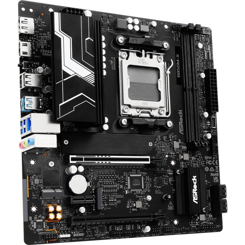 Pllakë Amë AMD AM5 ASRock B850M‑X R2.0 / mATX / DDR5 / HDMI+DP - Figura 2