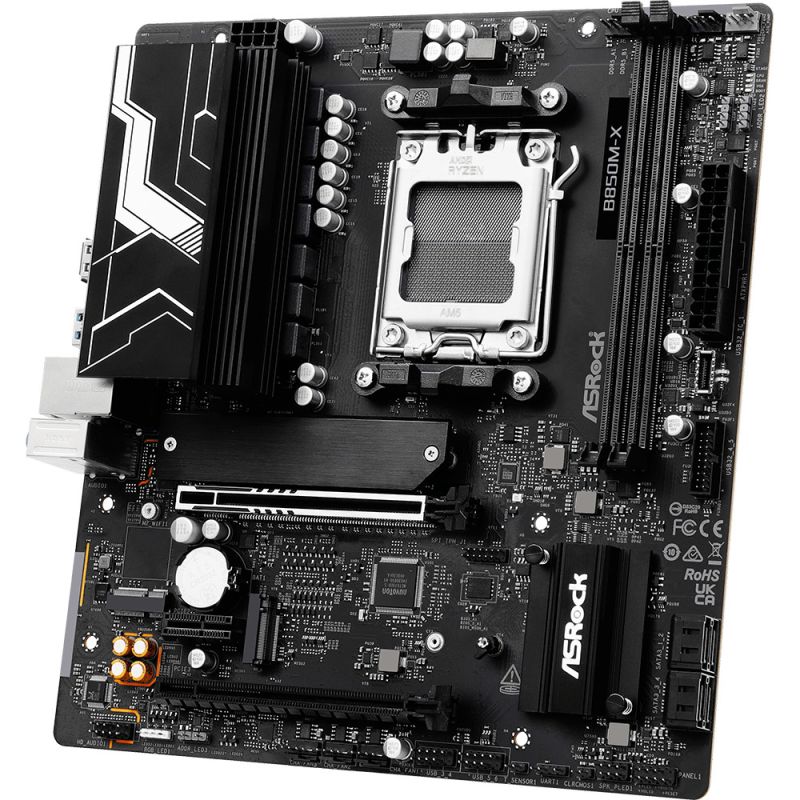 Pllakë Amë AMD AM5 ASRock B850M‑X R2.0 / mATX / DDR5 / HDMI+DP - Figura 3