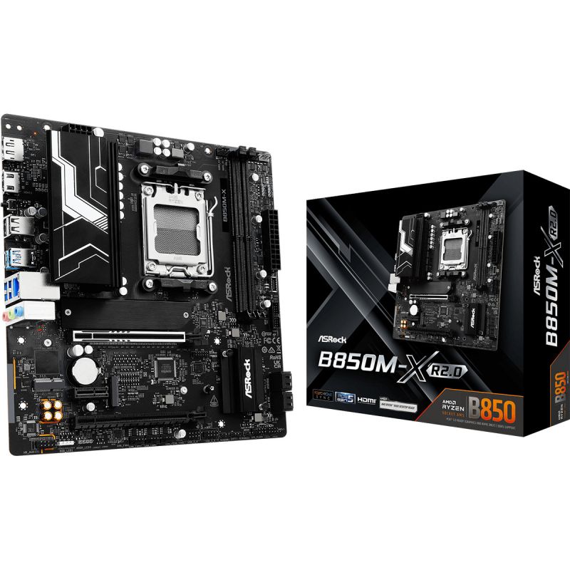 Pllakë Amë AMD AM5 ASRock B850M‑X R2.0 / mATX / DDR5 / HDMI+DP - Figura 5