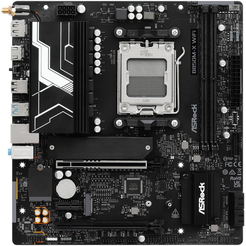 Pllakë Amë AMD AM5 ASRock B850M‑X WiFi R2.0 / mATX / DDR5 / HDMI+DP - Figura 3