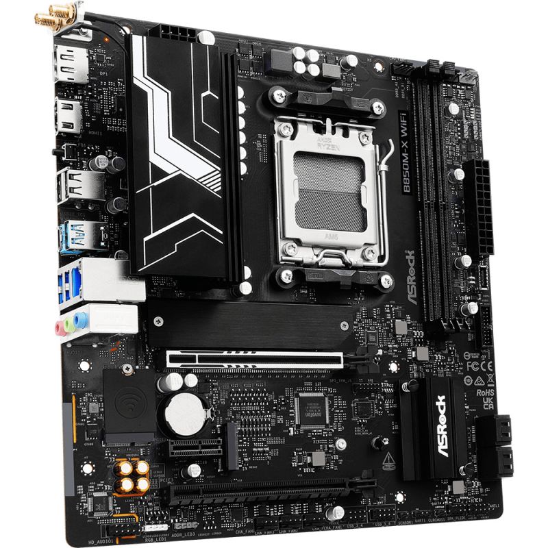 Pllakë Amë AMD AM5 ASRock B850M‑X WiFi R2.0 / mATX / DDR5 / HDMI+DP - Figura 4