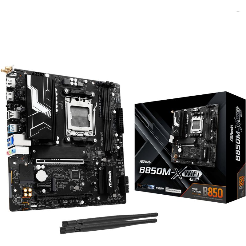 Pllakë Amë AMD AM5 ASRock B850M‑X WiFi R2.0 / mATX / DDR5 / HDMI+DP - Figura 2