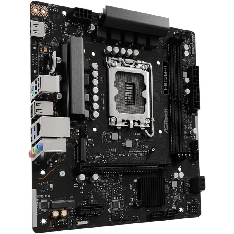 Pllakë Amë ASRock H810M-H / Socket 1851 / DDR5 / HDMI - Figura 3