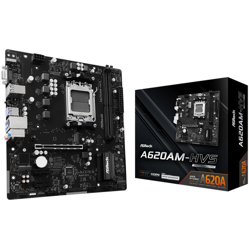 Pllakë Amë AMD AM5 ASRock A620AM‑HVS / mATX / DDR5 / HDMI - Figura 5