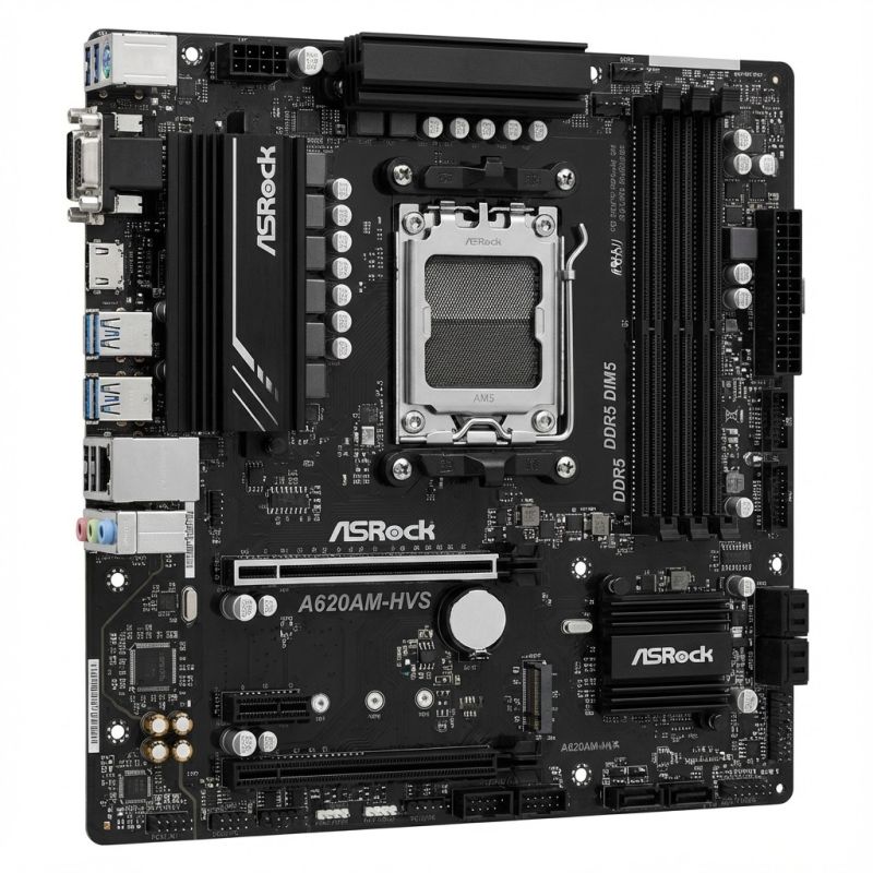 Pllakë Amë AMD AM5 ASRock A620AM‑HVS / mATX / DDR5 / HDMI - Figura 2