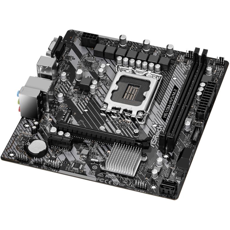 Pllakë Amë ASRock H610M-HVS / M.2 R2.0 / LGA 1700 / DDR4 / HDMI+VGA - Figura 3