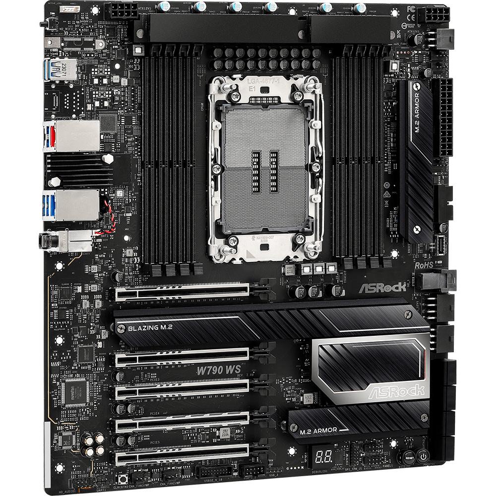 Pllakë Amë MB Server ASRock W790 WS R2.0 / E-ATX / Intel Sockel 4677 - Figura 3
