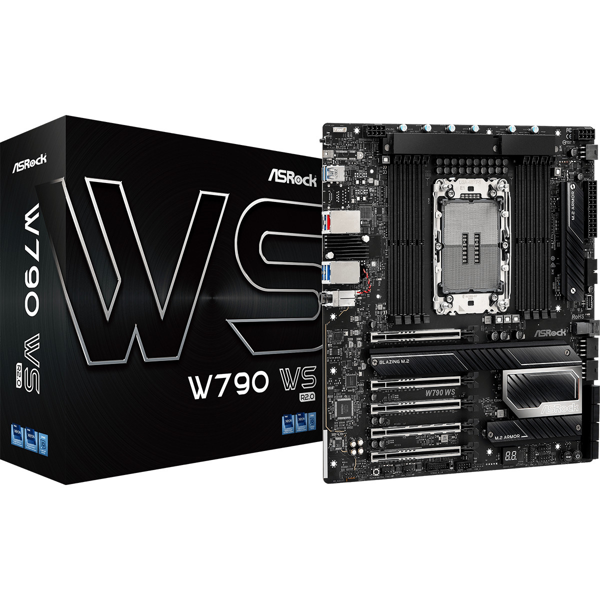 Pllakë Amë MB Server ASRock W790 WS R2.0 / E-ATX / Intel Sockel 4677 - Figura 5