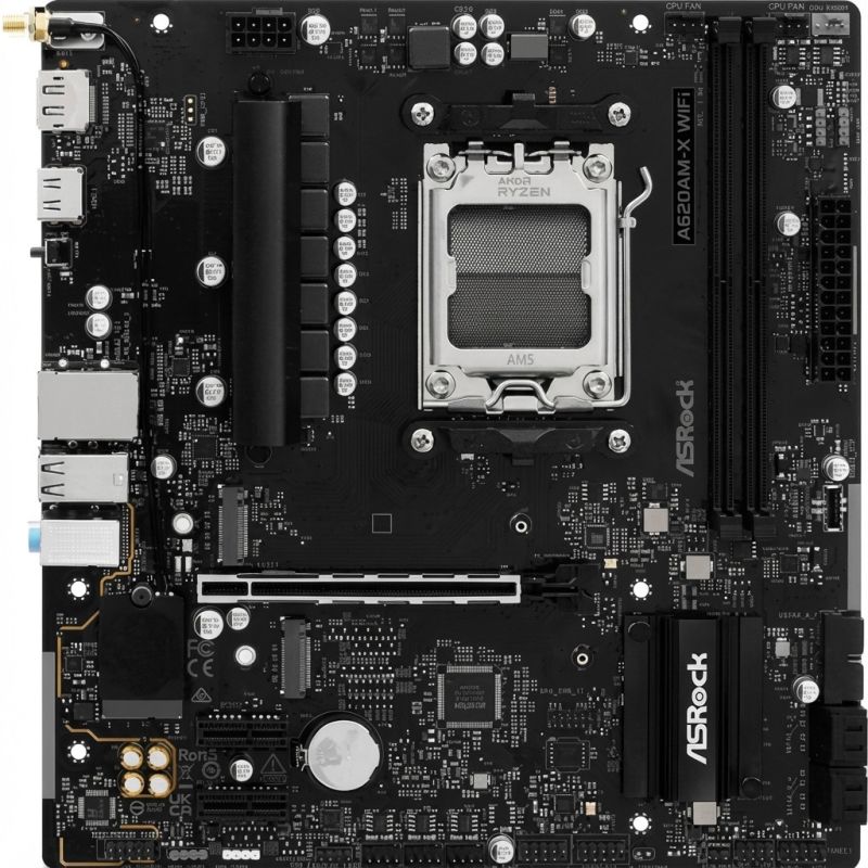 Pllakë Amë AMD AM5 ASRock A620AM Pro‑A WiFi / mATX / DDR5 / HDMI