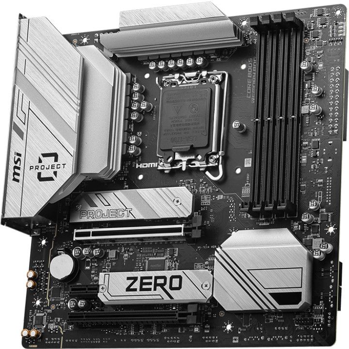 Pllakë Amë MSI B760M PROJECT ZERO / LGA 1700 / mATX / DDR5 / HDMI+DP - Figura 3