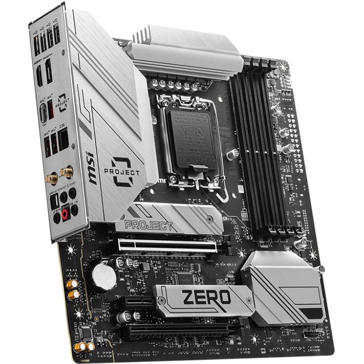 Pllakë Amë MSI B760M PROJECT ZERO / LGA 1700 / mATX / DDR5 / HDMI+DP - Figura 2