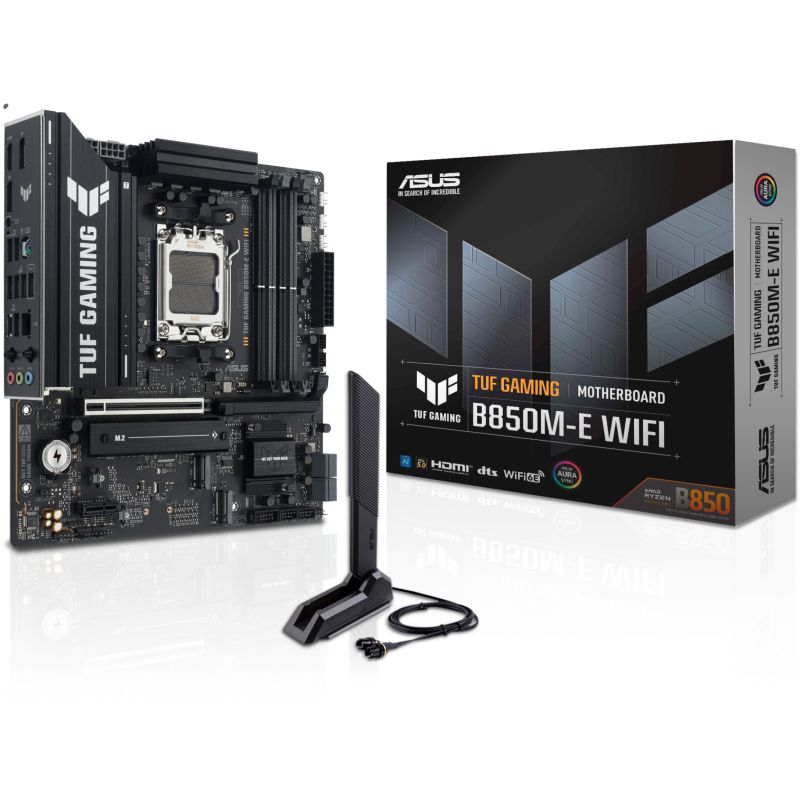 Pllakë Amë AMD AM5 ASUS TUF GAMING B850M-E WIFI / DDR5 / mATX / HDMI+DP