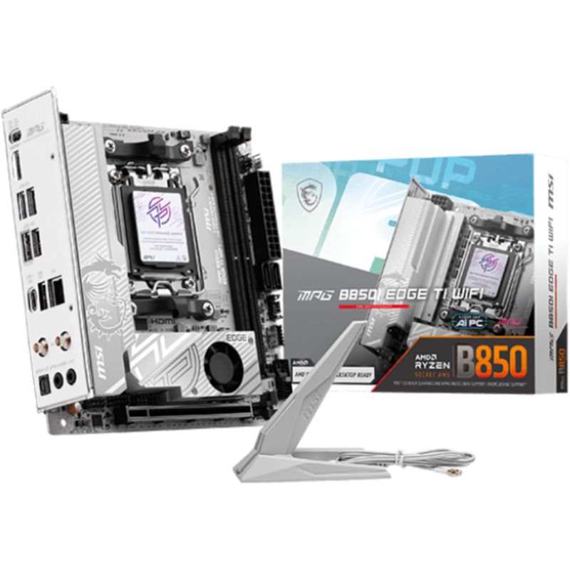 Pllakë Amë AMD AM5 MSI MPG B850I EDGE TI / DDR5 / mITX / HDMI