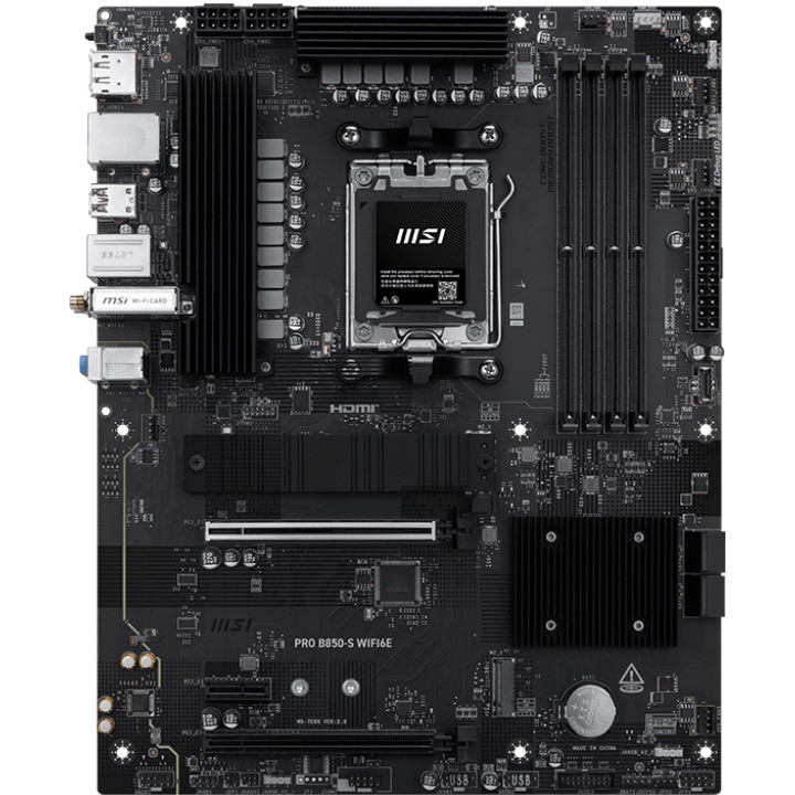 Pllakë Amë AMD AM5 MSI PRO B850-S WIFI 6E / ATX / DDR5 / HDMI+DP