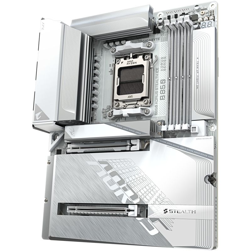 Pllakë Amë AMD AM5 Gigabyte GA-B850 A STEALTH ICE / DDR5 / ATX / HDMI - Figura 2