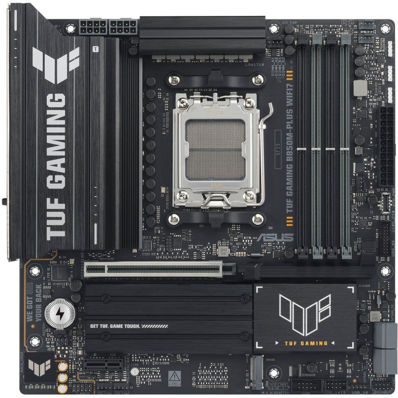 Pllakë Amë AMD AM5 ASUS TUF GAMING B850M-PLUS WIFI7 / DDR5 / mATX / HDMI+DP