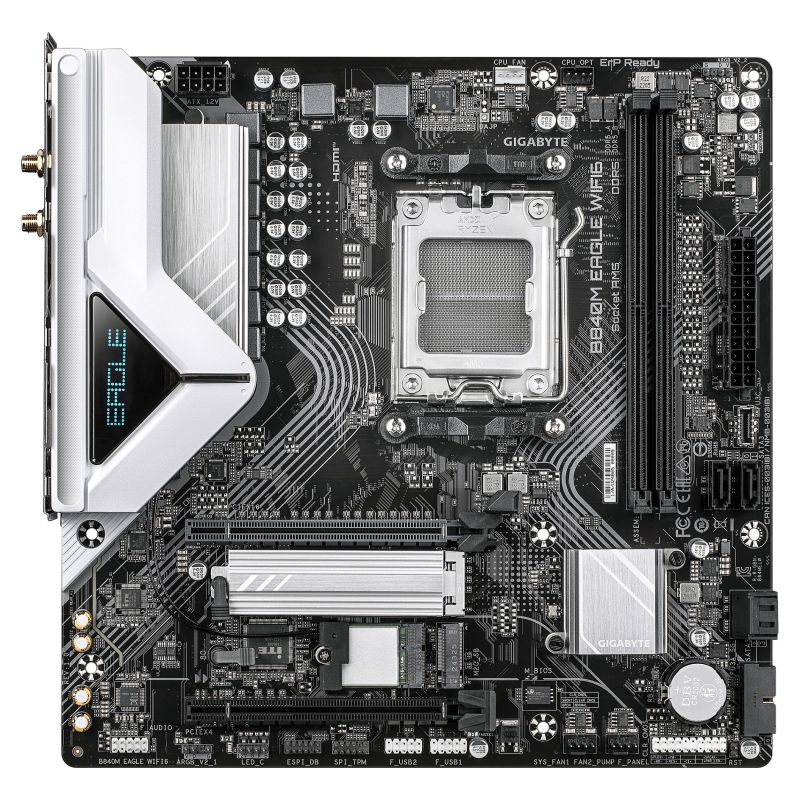 Pllakë Amë AMD AM5 Gigabyte B840M EAGLE / mATX / DDR5 / HDMI+DP - Figura 2