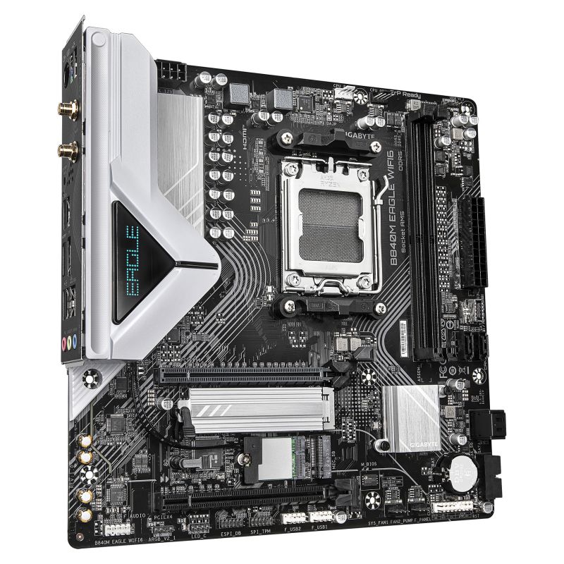 Pllakë Amë AMD AM5 Gigabyte B840M EAGLE / mATX / DDR5 / HDMI+DP - Figura 3
