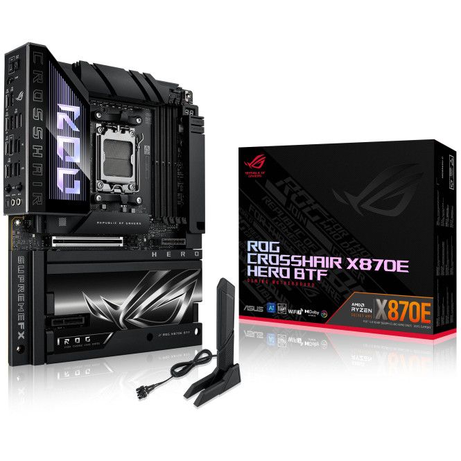 Pllakë Amë AMD AM5 ASUS ROG CROSSHAIR X870E HERO BTF / DDR5 / HDMI - Figura 4
