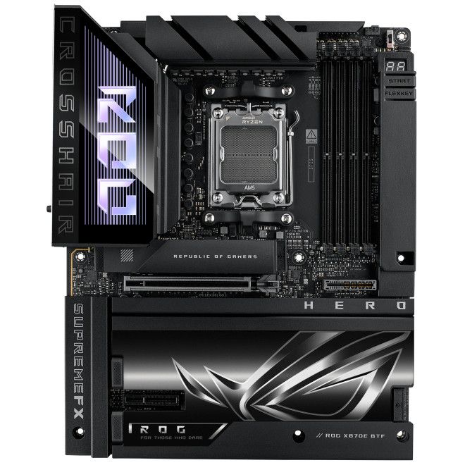 Pllakë Amë AMD AM5 ASUS ROG CROSSHAIR X870E HERO BTF / DDR5 / HDMI