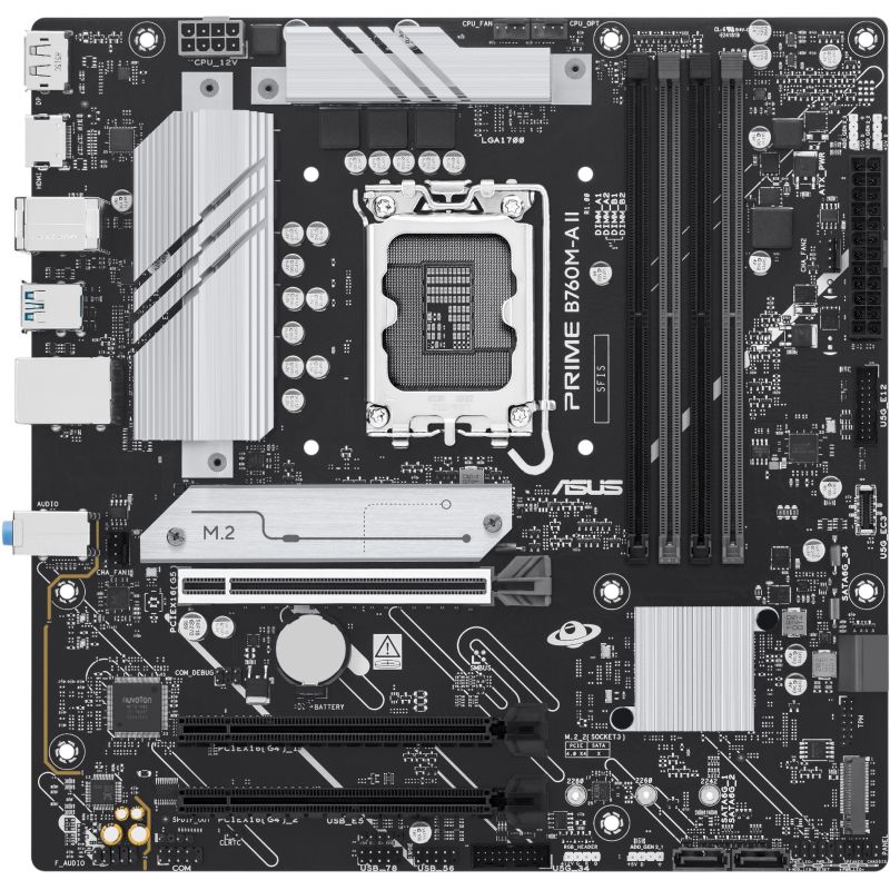 Pllakë Amë Intel ASUS PRIME B760M‑A II‑CSM / LGA 1700 / mATX / DDR5 / HDMI+DP