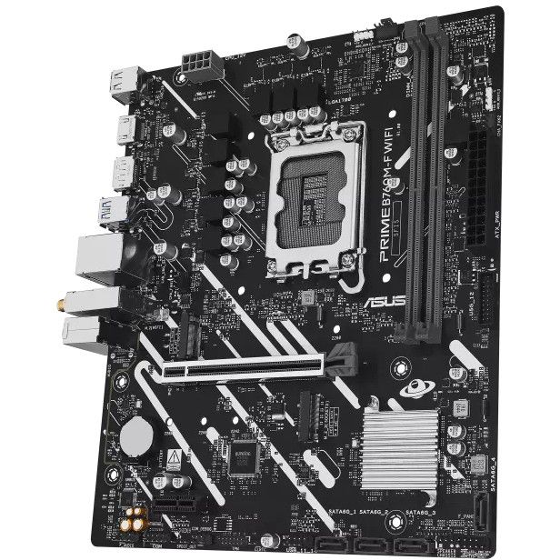 Pllakë Amë Intel ASUS PRIME B760M‑F WIFI Motherboard (B760 / LGA1700 / mATX / DDR5 / WiFi / HDMI / DisplayPort) - Figura 4