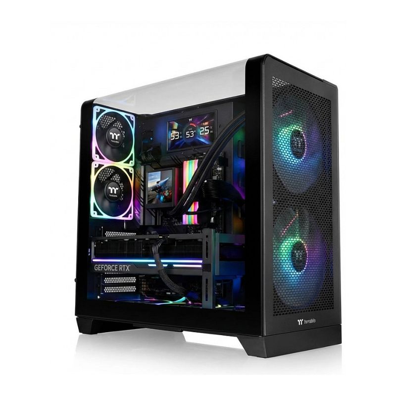 Kasë Midi Thermaltake View 390 TG – Zezë