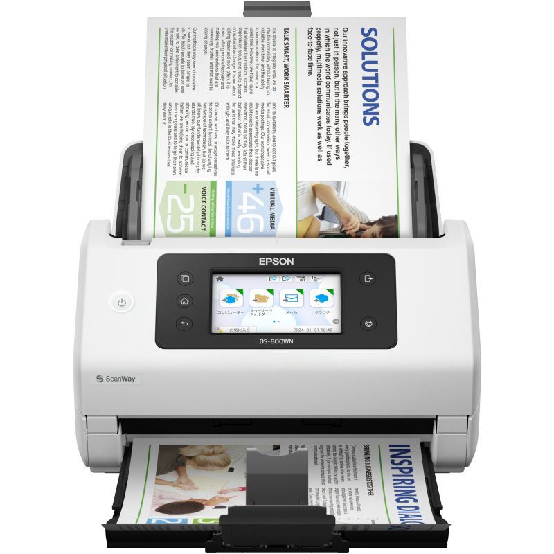 Skaner EPSON A4 / Network & WiFi / Autonom / Open Platform kompatibil / 50 ppm / 100 ipm / ADF 100 faqe