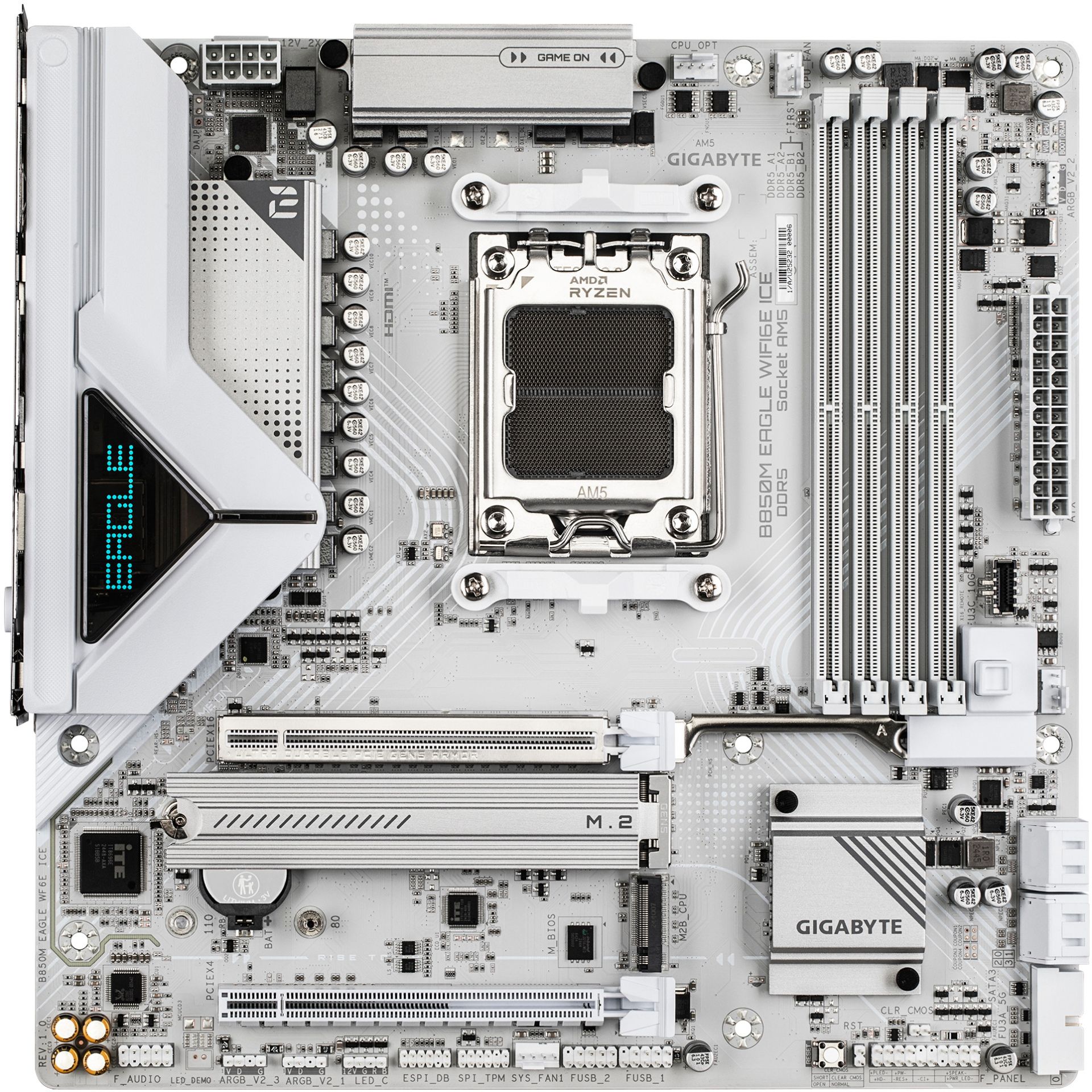 Pllakë Amë AMD AM5 Gigabyte B850M Eagle WiFi6E ICE / DDR5 / mATX / HDMI+DP - Figura 2