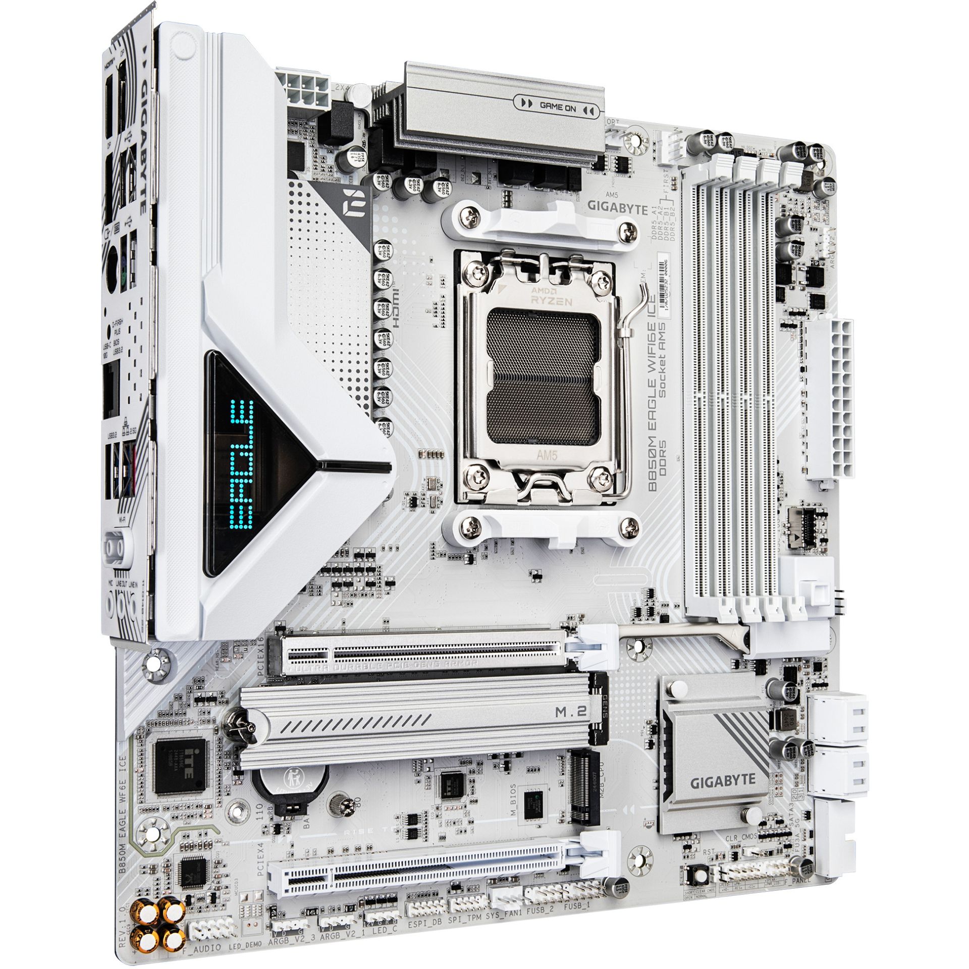 Pllakë Amë AMD AM5 Gigabyte B850M Eagle WiFi6E ICE / DDR5 / mATX / HDMI+DP - Figura 3