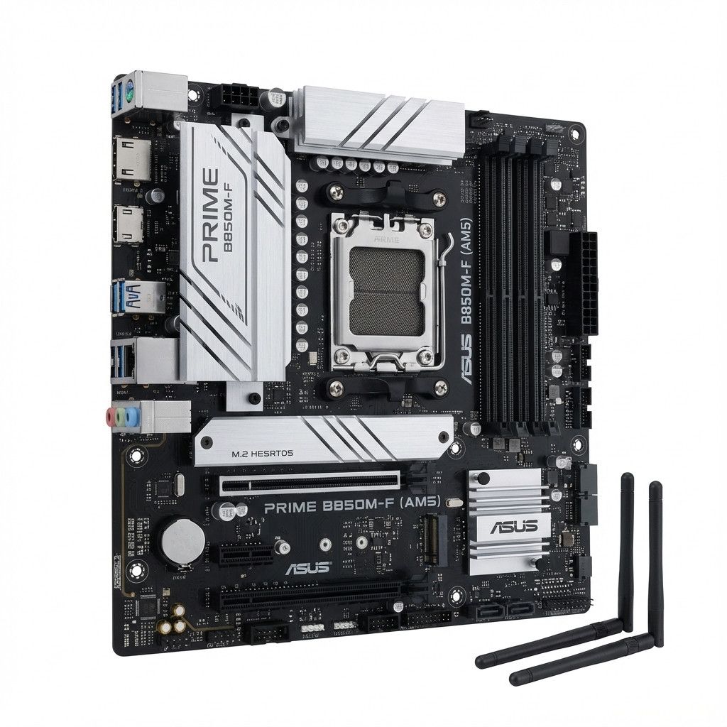 Pllakë Amë AMD AM5 ASUS PRIME B850M-F / DDR5 / mATX / HDMI