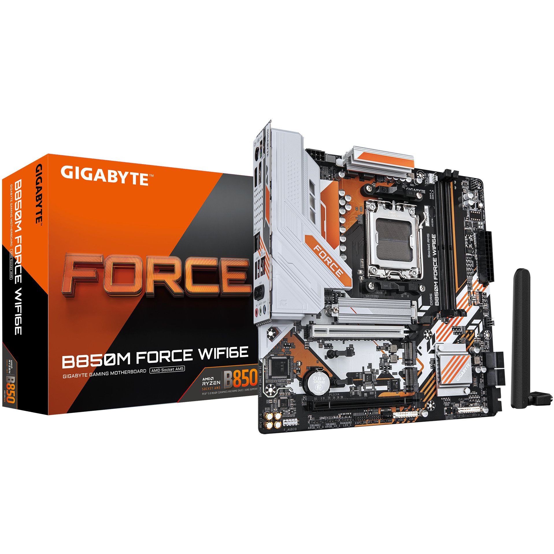 Pllakë Amë AMD AM5 Gigabyte B850M FORCE WF6E / DDR5 / mATX / HDMI