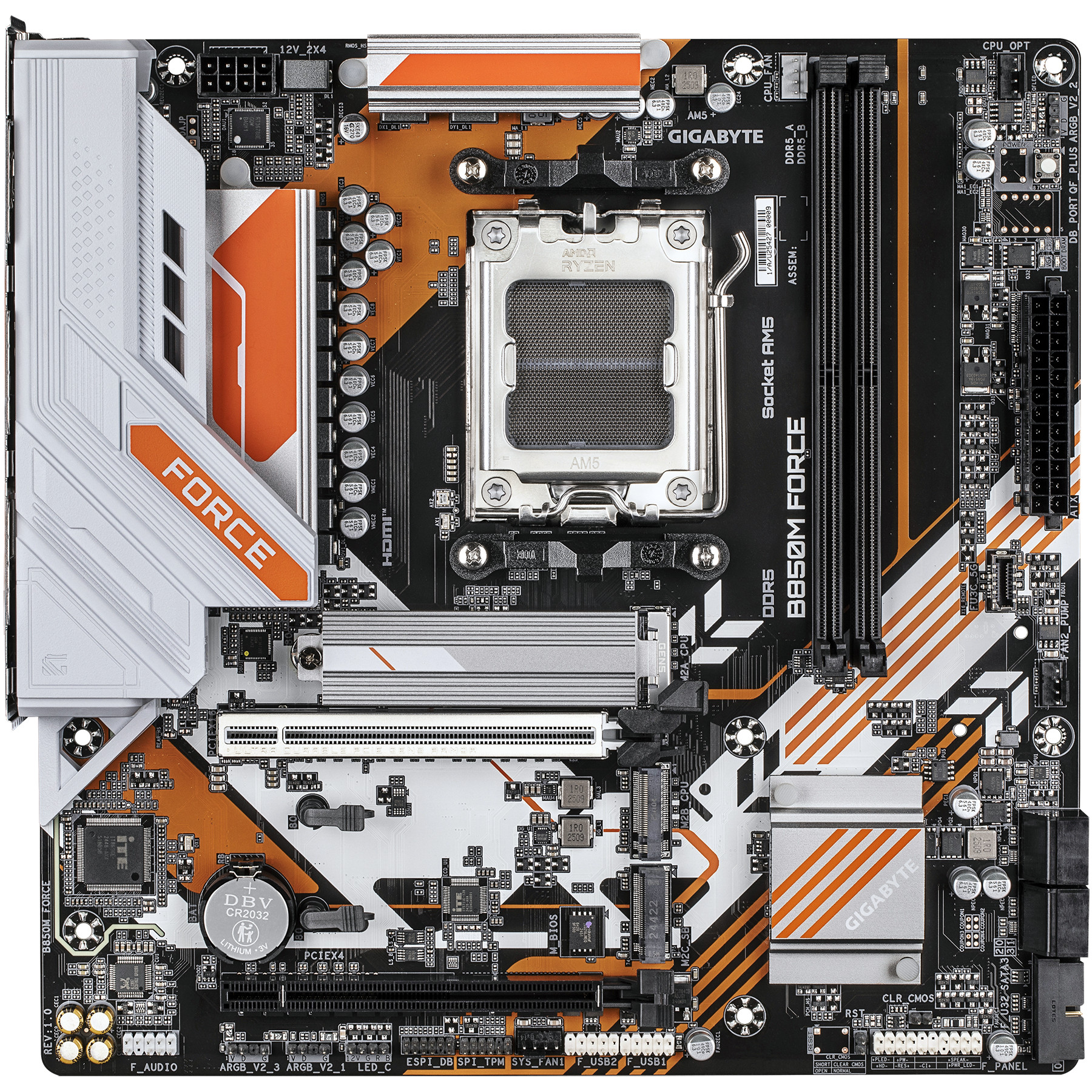 Pllakë Amë AMD AM5 Gigabyte B850M FORCE / mATX / DDR5 / HDMI+DP - Figura 2