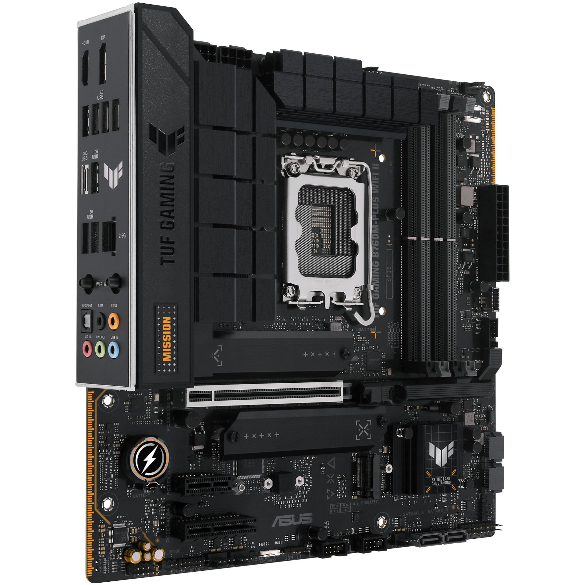 Pllakë Amë MB Intel ASUS TUF GAMING B760M-PLUS WIFI II / LGA 1700 / DDR5 / mATX / HDMI+DP - Figura 2