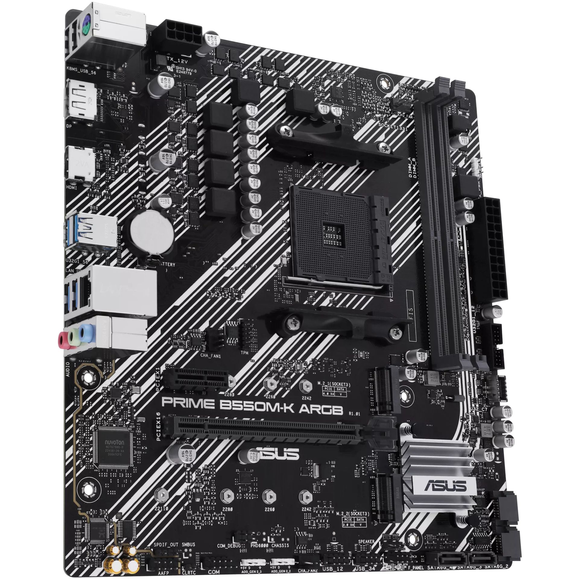 Pllakë Amë AMD AM4 ASUS PRIME B550M-K ARGB / DDR4 / mATX / HDMI+DP - Figura 4