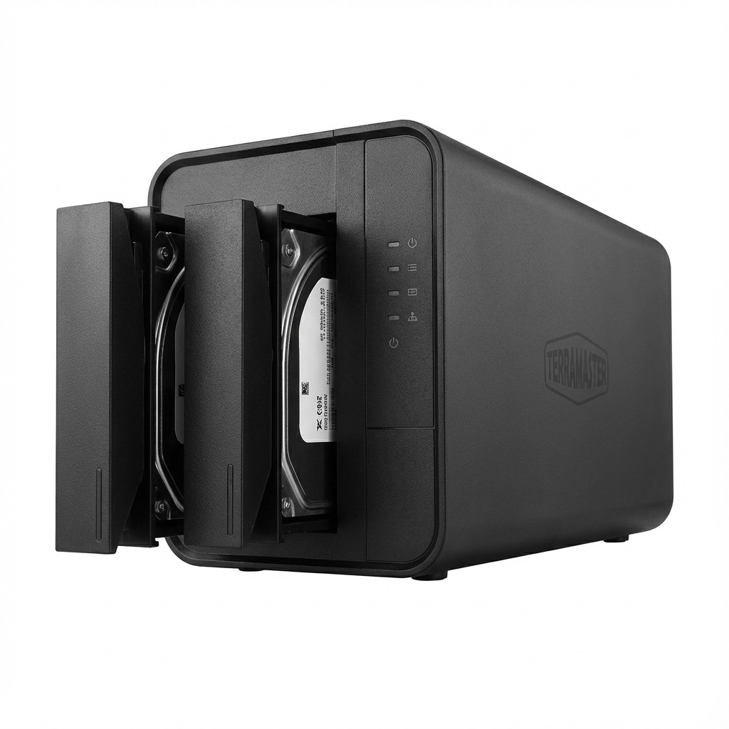 TerraMaster D5 Hybrid 5-Bay Enclosure Diskless me USB 3.2 Gen 2, HDD & M.2 NVMe SSD Support