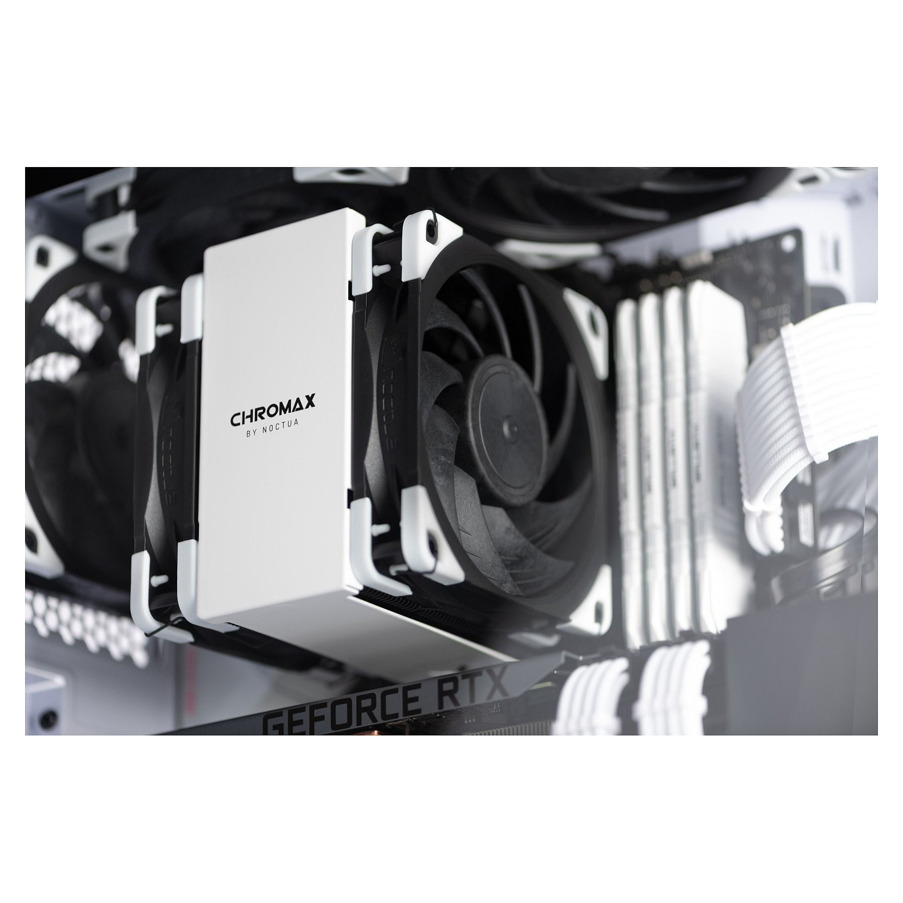 Ftohës për Kasë 120mm Noctua NF-A12x25 PWM Chromax Black Swap – Zezë - Figura 4