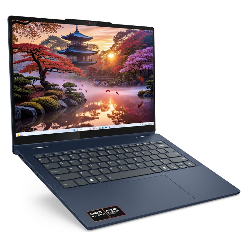 Laptop Lenovo IdeaPad 5 2-in-1 / Ryzen AI 5 340 / 16GB LPDDR5x / 512GB / 14" WUXGA OLED / Touchscreen / AMD Radeon 840M / DE - Blu - Figura 4
