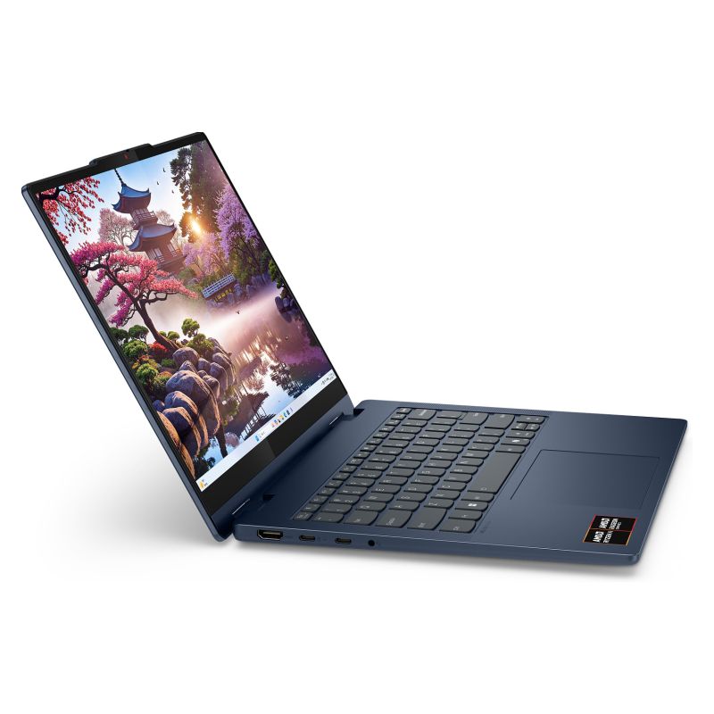 Laptop Lenovo IdeaPad 5 2-in-1 / Ryzen AI 5 340 / 16GB LPDDR5x / 512GB / 14" WUXGA OLED / Touchscreen / AMD Radeon 840M / DE - Blu - Figura 5
