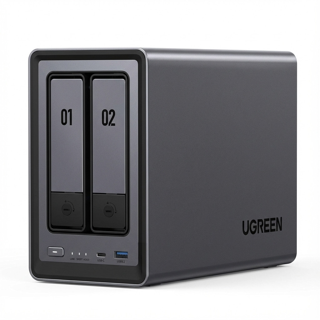 UGREEN NASync DXP2800 2-Bay NAS me Intel N100, 2.5GbE dhe M.2 NVMe Cache