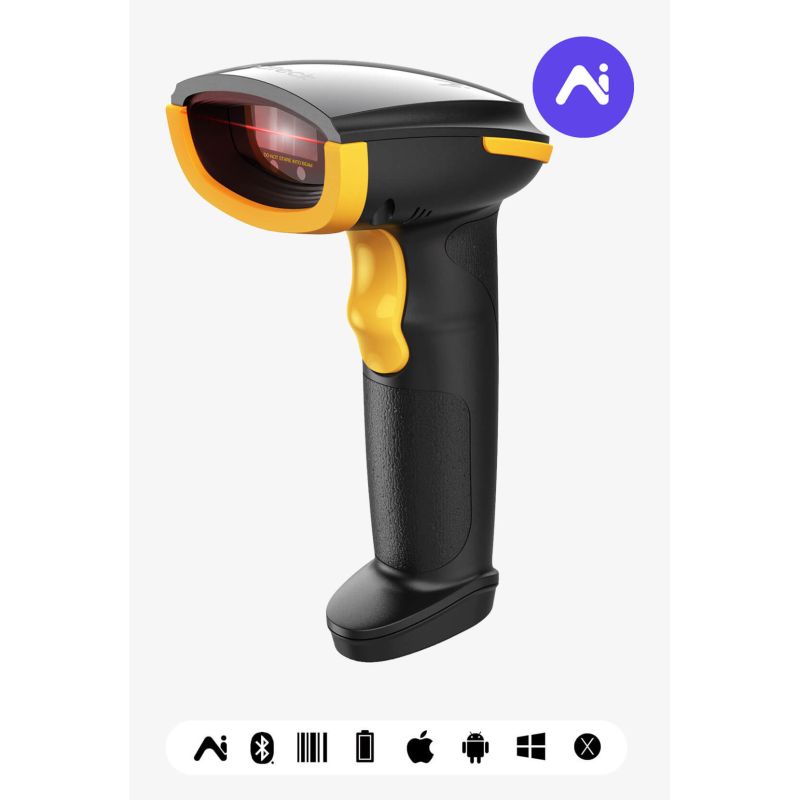 Skaner Inateck BCST-21-AI Barcode - Zezë/Verdhë