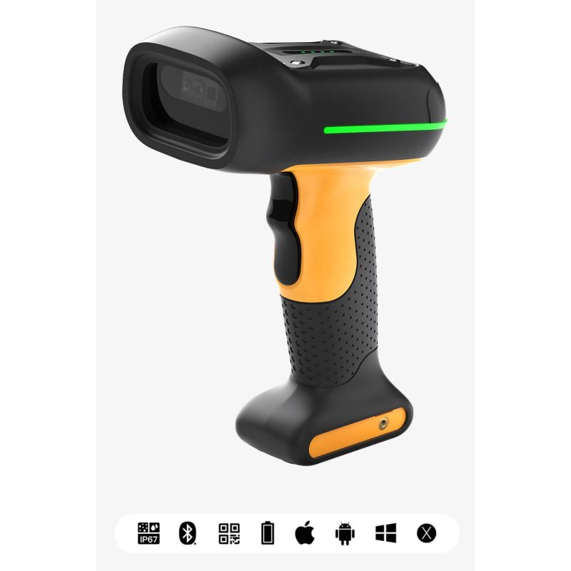 Skaner Inateck BCST-75 Barcode - Zezë/Verdhë