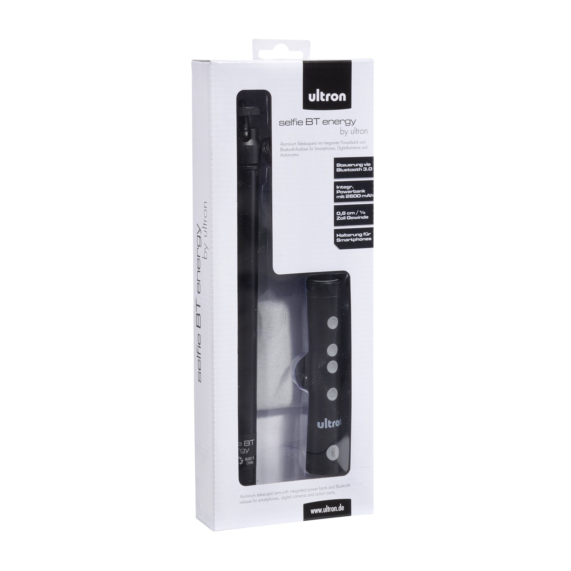 Aksesorë ultron Selfie-Stick with integrated Powerbank - Zezë - Figura 2