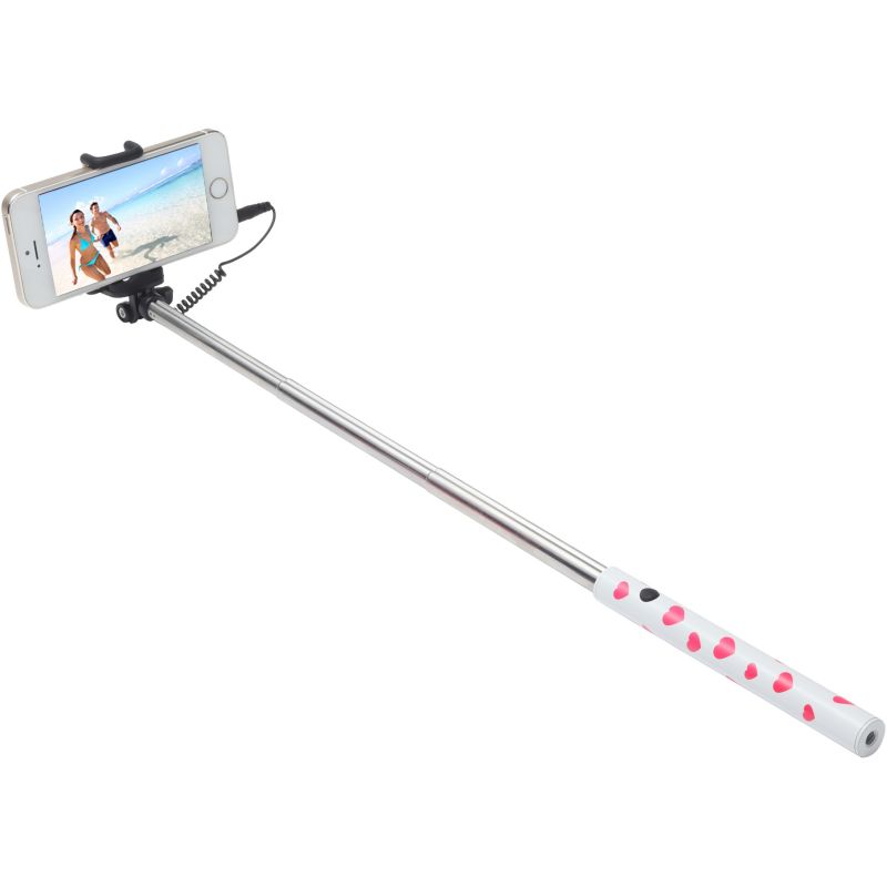 Aksesorë ultron Selfie-Stick Hot Shot Heart - Bardhë/Rozë